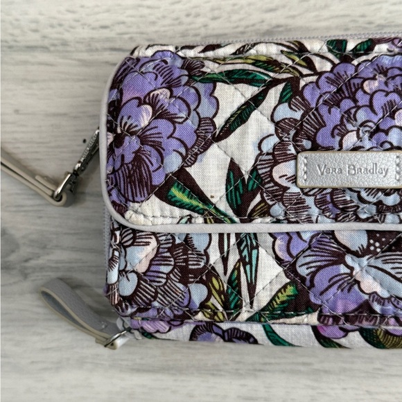 Vera Bradley Purple Floral Wristlet - Picture 3 of 10